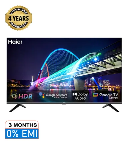 Haier 32" HD Bezel Less DLED Google TV (H32K800X)